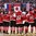 PRAGUE, CZECH REPUBLIC - May 17: Team Canada enjoys their national anthem after a 6-1 win over Team Russia during gold medal game action at the 2015 IIHF Ice Hockey World Championship. (Photo by Richard Wolowicz/HHOF-IIHF Images)

